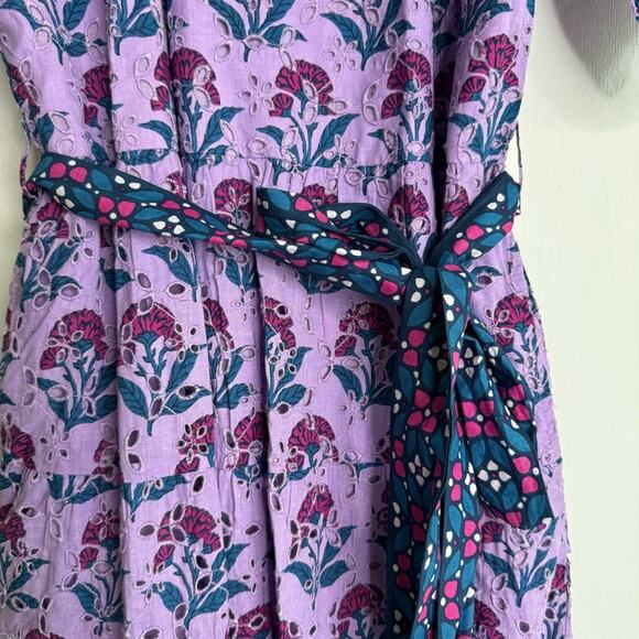 Printfresh Countryside Drives To and From Eyelet Dress Lavender Fields Small New - Picture 9 of 16